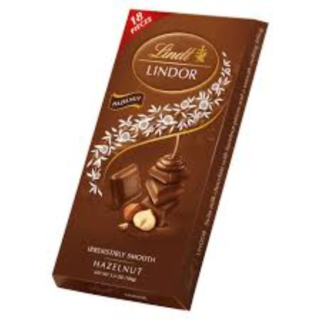 LINDT LINDOR SMOOTH HAZELNUT 100G